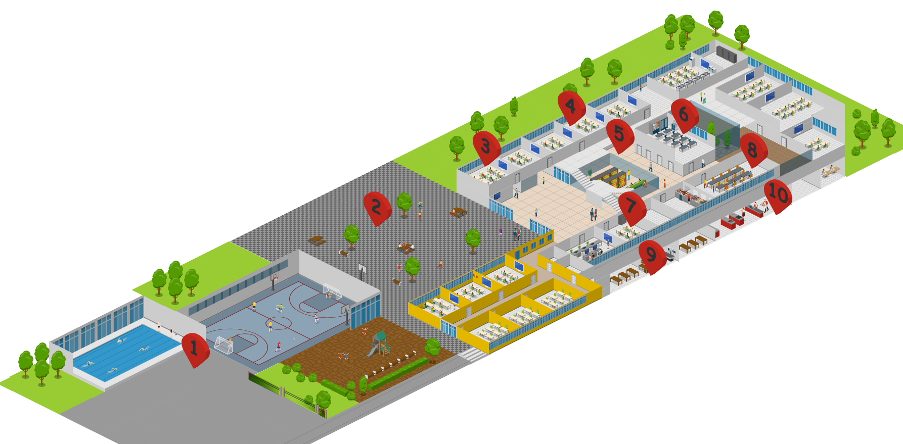 Lageplan Schule